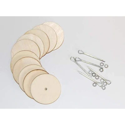 Image of celloexpress 30mm Cotter Pin Joints Wooden Teddy Bear &amp; Soft Toy Making Limbs and Head Pack of 20