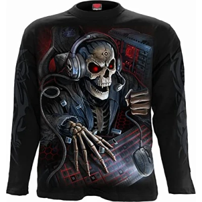 Image of Spiral Pc Gamer Longsleeve T Shirt Black XL