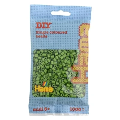 Image of Hama Olive Green 1,000 Beads in Bag