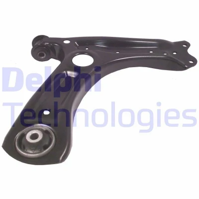 Image of 6R0407152, 6R0407152E Suspension Arm DELPHI TC2474 without ball joint Right, Lower Trailing Sheet Steel SKODA: Fabia 2, Roomster