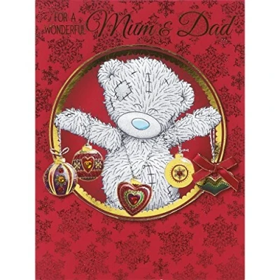 Image of Me to You For A Wonderful Mum &amp; Dad Christmas Card Parents Tatty Teddy X01LZ091