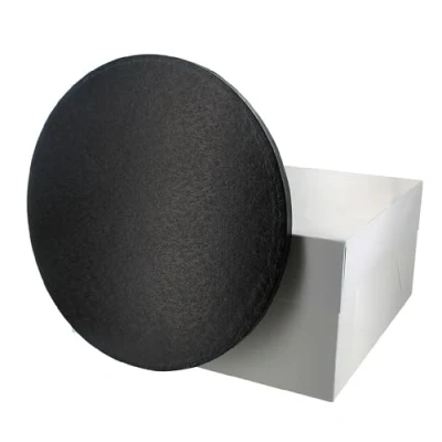 Image of Culpitt Black Board &amp; Box Set 8&quot; White Cake Drum, And Board, Storage Transport Combo