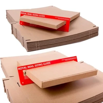 Image of (10 Pack) C4 A4 Size BOX LARGE LETTER Strong CARDBOARD Shipping MAILING POSTAL PIP ROYAL MAIL BROWN (10)