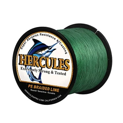 Image of Hercules Super Cast 500M 547 Yards Braided Fishing Line 40 LB Test for Saltwater Freshwater PE Braid Fish Lines Superline 8 Strands Camo, 40LB (18.1KG), 0.32MM
