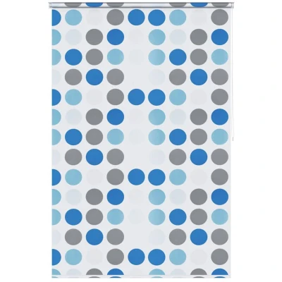 Image of vidaXL Shower Roller Blind 140x240 cm Circle