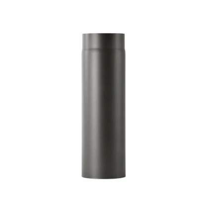 Image of Senotherm Stove Pipe 2 mm Thick Steel (Smoke Tube) 130 Diameter for Stoves and Fis Black 500 Long