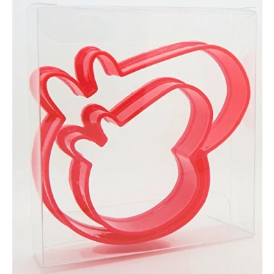 Image of Pig Head Cookie Cutter Set of 2, Biscuit, Pastry, Fondant Clay