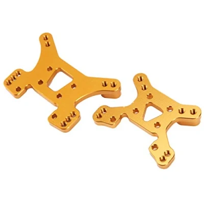 Image of VGEBY RC Shock Tower, Front and Rear Metal Plate Tower Damper Kit Upgrade Parts Compatible with WLtoys 144001 1/14 Car