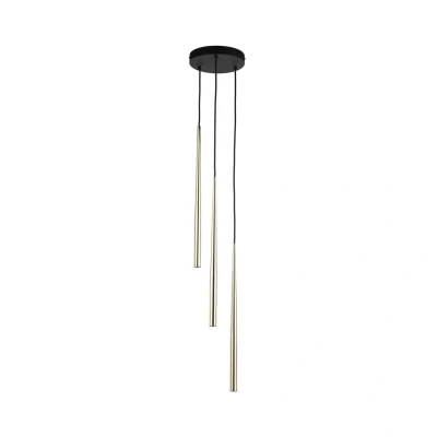 Image of Piano Cluster Pendant Ceiling Light Black, Gold 3xG9