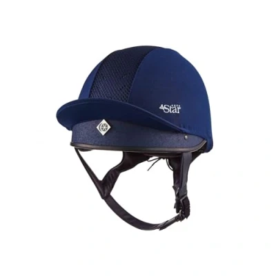 Image of Charles Owen 4 Star Skull Navy Unisex You&#039;re passionate about riding Helmet Size 56cm