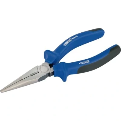Image of Draper Heavy Duty Soft Grip Long Nose Pliers, 160mm