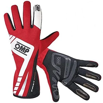 Image of Omp First Evo Gloves Red Size L FIA 8856 2018