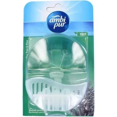 Image of Ambi Pur 6 x Toilet Air Freshener (Holder + Refill 55 ml) Tea Tree &amp; Pine