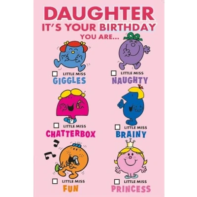 Image of Cards Danilo Little Miss Daughter Birthday, It&#039;s Your Birthday