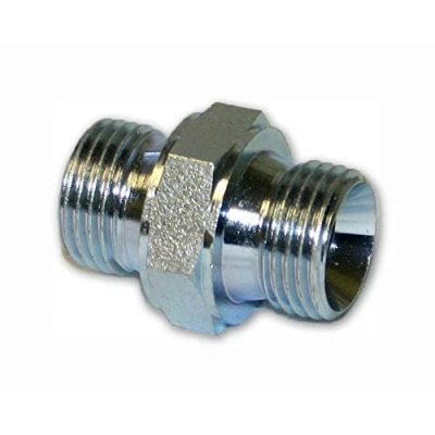 Image of Hydraulic male/male adaptor 1/2&quot; x BSPP 60 cone