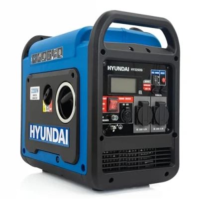 Image of Hyundai 2200W / 2.2kW Petrol Inverter Generator, Pure Sine Wave Output, Lightweight, Quiet Running, 3 Year Warranty