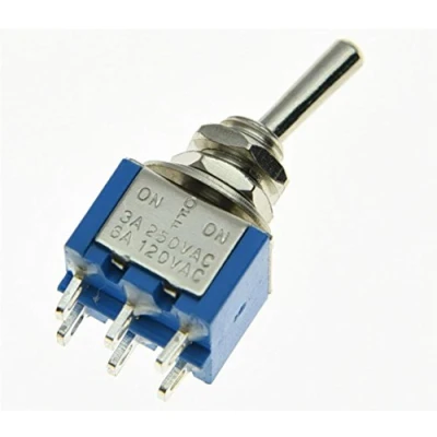 Image of KAISH 10pcs DPDT Guitar Mini Toggle Switch 3 Position ON OFF 6 PIN Car/Boat Switches