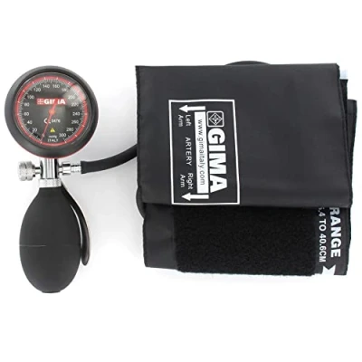 Image of Gima 32725 London blood pressure meter, professional sphygmomanometer, black cuff