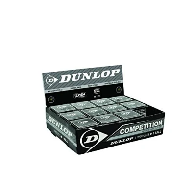 Image of DUNLOP Squashballs Competition, Black/Single Yellow Dot