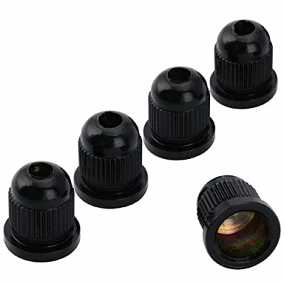 Image of Musiclily Pro 13.2mm Steel Through Body String Mounting Ferrules for Electric Bass, Black (Set of 5)