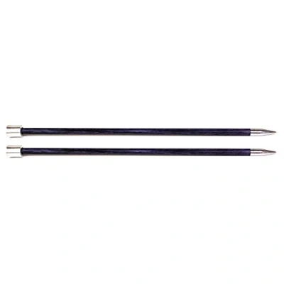 Image of KnitPro Royale: Knitting Pins: Single Ended: 40cm x 6.50mm, Birchwood, brass, Multi Colour, 6.5mm