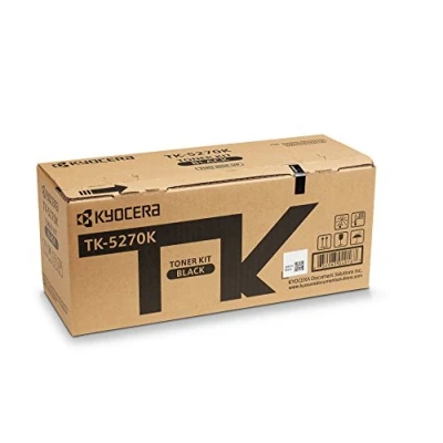 Image of Kyocera TK 5270K Toner Black Original Cartridge KYOTK5270K Printer Compatible with P6230cdn, M6230cidn and M6630cidn. up to 8000 Pages