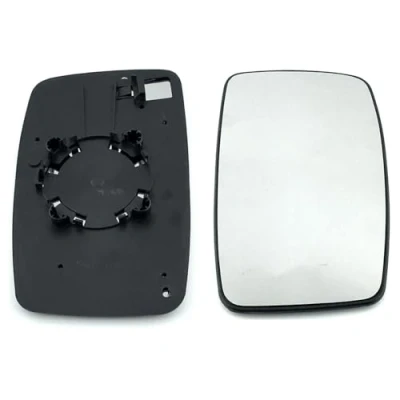 Image of Clip on Heated Base Wing Mirror Glass fits Peugeot Expert 2007 to 2015 Right Driver Side