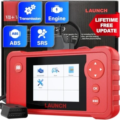 Image of LAUNCH Diagnostic Tool Creader VII+ Car Code Reader EOBD, OBD2 Scanner Scan Testing Engine/Transmission/ABS/ Airbag System Update via PC