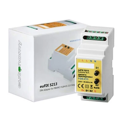 Image of Eutonomy euFIX S213 DIN Rail Adapter, Black