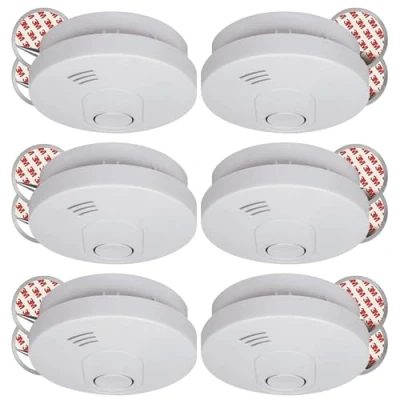 Image of ELRO FS1510M Smoke Detector, White, 6 Items