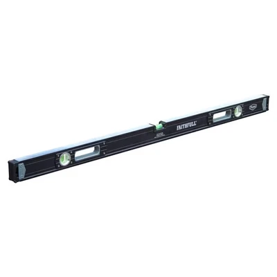 Image of Faithfull FAISLHD1200 Prestige Professional Aluminium Spirit Level 1200 mm (4 ft),Black