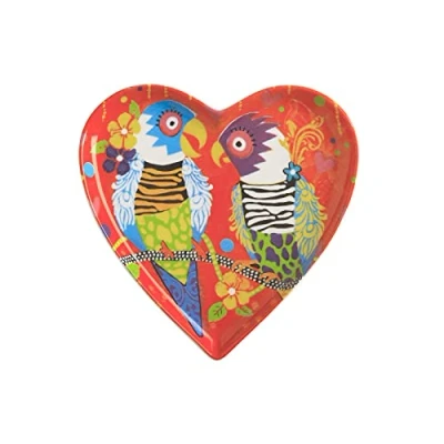 Image of Maxwell &amp; Williams Love Hearts Tiger 15.5cm Ceramic Plate Gift Boxed