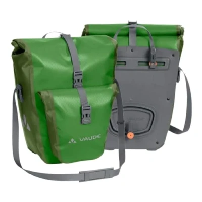 Image of VAUDE Aqua Back Plus bike pannier bag, 2 x rear rack bag waterproof, 51 liters total volume, cycling rear, easy mounting Made in Germany
