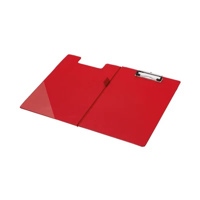 Image of Q Connect Foolscap/A4 PVC Fold over Clipboard Red