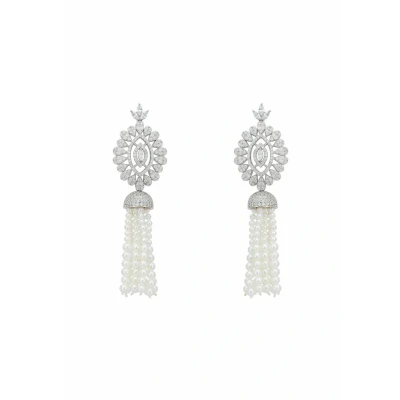 Image of Latelita Zahara Tassel DROP Earrings silvercoloured, Women&#039;s, Size: One Size, Silver/coloured
