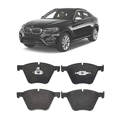 Image of 2443619905, 8594D1443 Brake pad set TEXTAR 2443601 prepared for wear indicator BMW: X5, 5 GT, X5