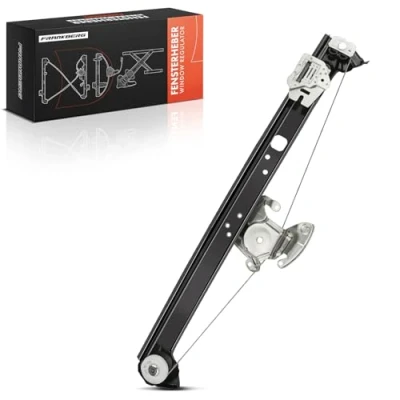 Image of Frankberg Window Regulator Without Motor Rear Left Passenger Side Compatible with X5 E53 3.0L 4.8L SUV 2000 2001 2002 2003 2004 2005 2006 Replace# 51357125059