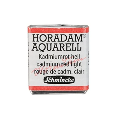 Image of Schmincke HORADAM® AQUARELL Finest Artists&#039; watercolours, 349 Cadmium red Light, 14 044, 1/2 pan