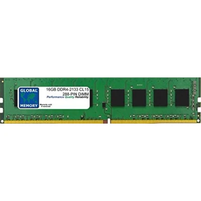 Image of 16GB DDR4 2133MHz PC4 17000 288 PIN DIMM MEMORY RAM COMPATIBLE WITH PC DESKTOPS/MOTHERBOARDS