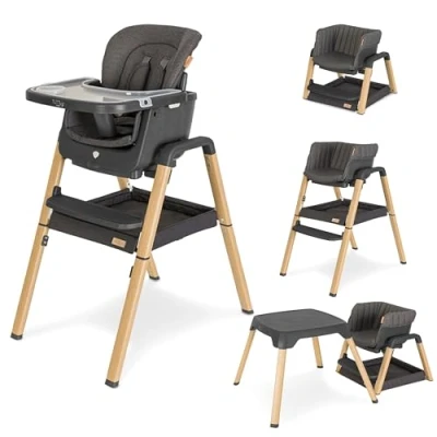 Image of Tutti Bambini Nova Evolutionary Highchair Grey/Oak