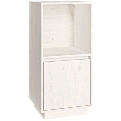 Image of vidaXL Sideboard White 38x35x80 cm Solid Wood Pine