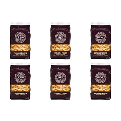 Image of (6 PACK Biona Organic Wholemeal Fusilli 500g 6 BUNDLE