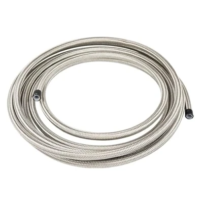 Image of Motorsport Stainless Steel Braided Fuel Line AN8 6m Injection Pressure