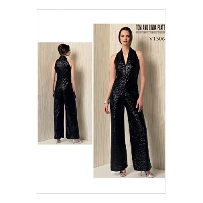 Image of Vogue Patterns 1506, Misses Jumpsuit,Sizes, Paper, Black, ZZ (LRG XLG XXL)