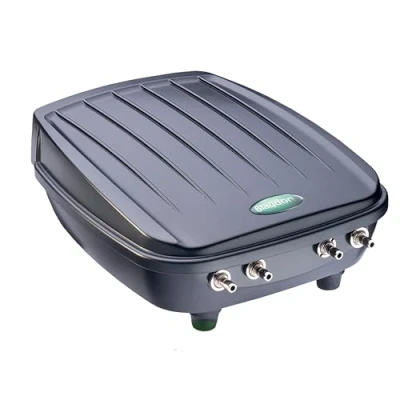 Image of Blagdon Pond Water Oxygenator Kit, 4 Outlet Aeration Air Pump for Medium Ponds up to 4000 litres,Black