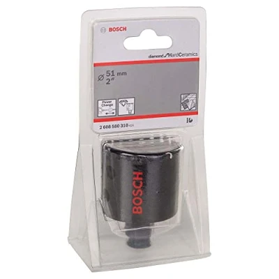 Image of Bosch Professional 1x Diamond Hole Saw for Hard Ceramics (for Stone, Tiles, Ø 51 mm, Accessories Impact Drills)
