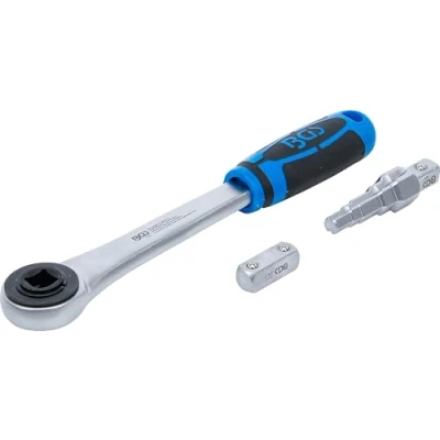Image of BGS 314 Push through Ratchet with Adaptor and Step Wrench internal square 12.5 mm (1/2&quot;)