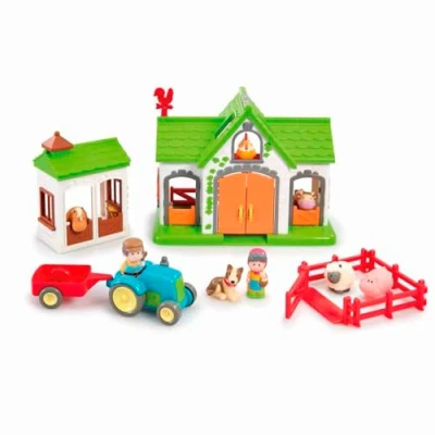 Image of Early Learning Centre Happyland Farm Playset For Children From 2 To 5 Years Animals Animal Figures Toys Happy Land Toy Sets Elc People