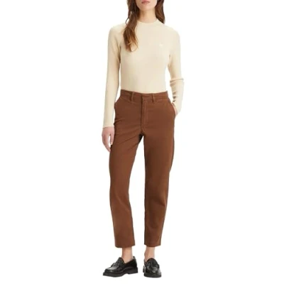 Image of Levi&#039;s Women&#039;s Essential Chino Pants, Fondue Fudge Twill, 26W / 27L
