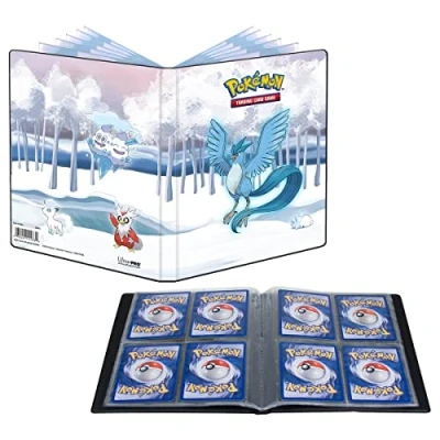 Image of Ultra PRO Pokémon Gallery Series Frosted Forest 4 Pocket Portfolio Secures and Protects Up To 40 Standard Size Cards, Protection for Collectible Trading Gaming Cards Sports